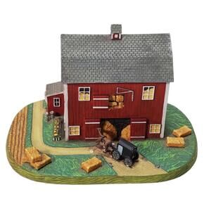 Danbury Mint Amish Hay Barn **Damage**